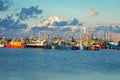 Fishing boats in port WÃâadysÃâawowo, Poland